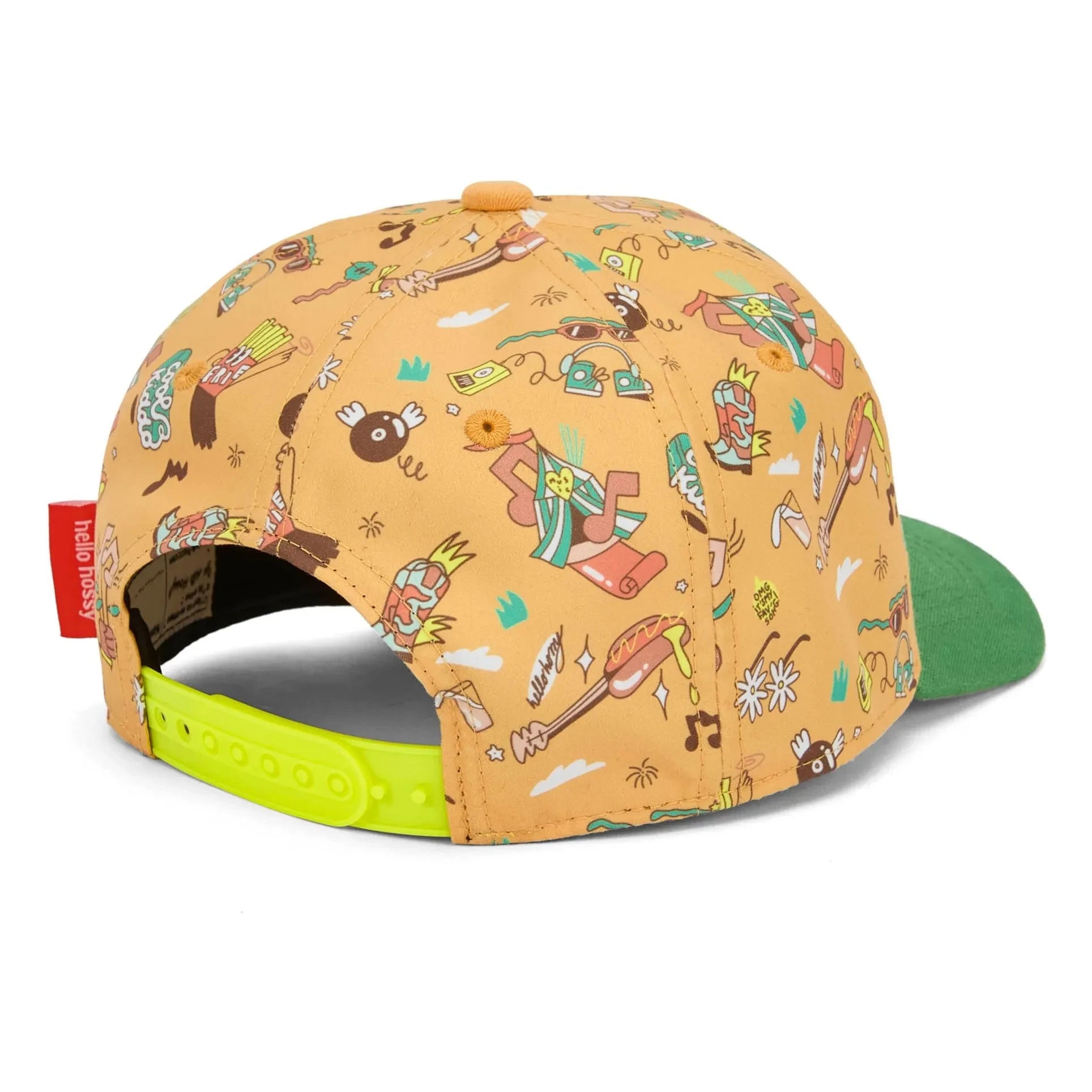Hello Hossy - Gorra con Visera Curva Festival de Música Fibras Recicladas | Verde