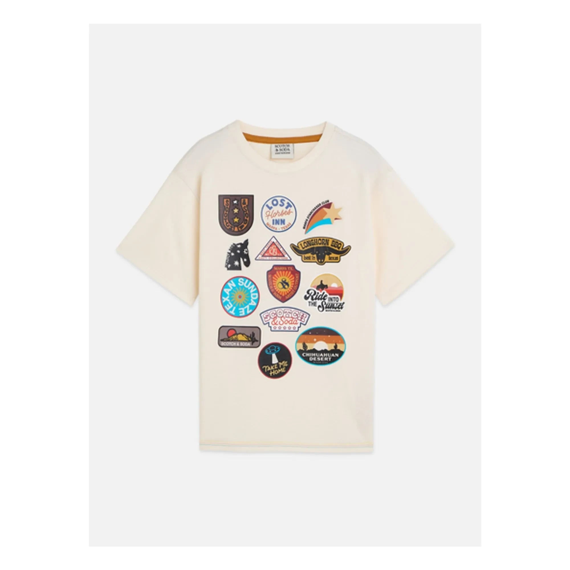 Scotch & Soda - Camiseta de algodón orgánico | Crudo