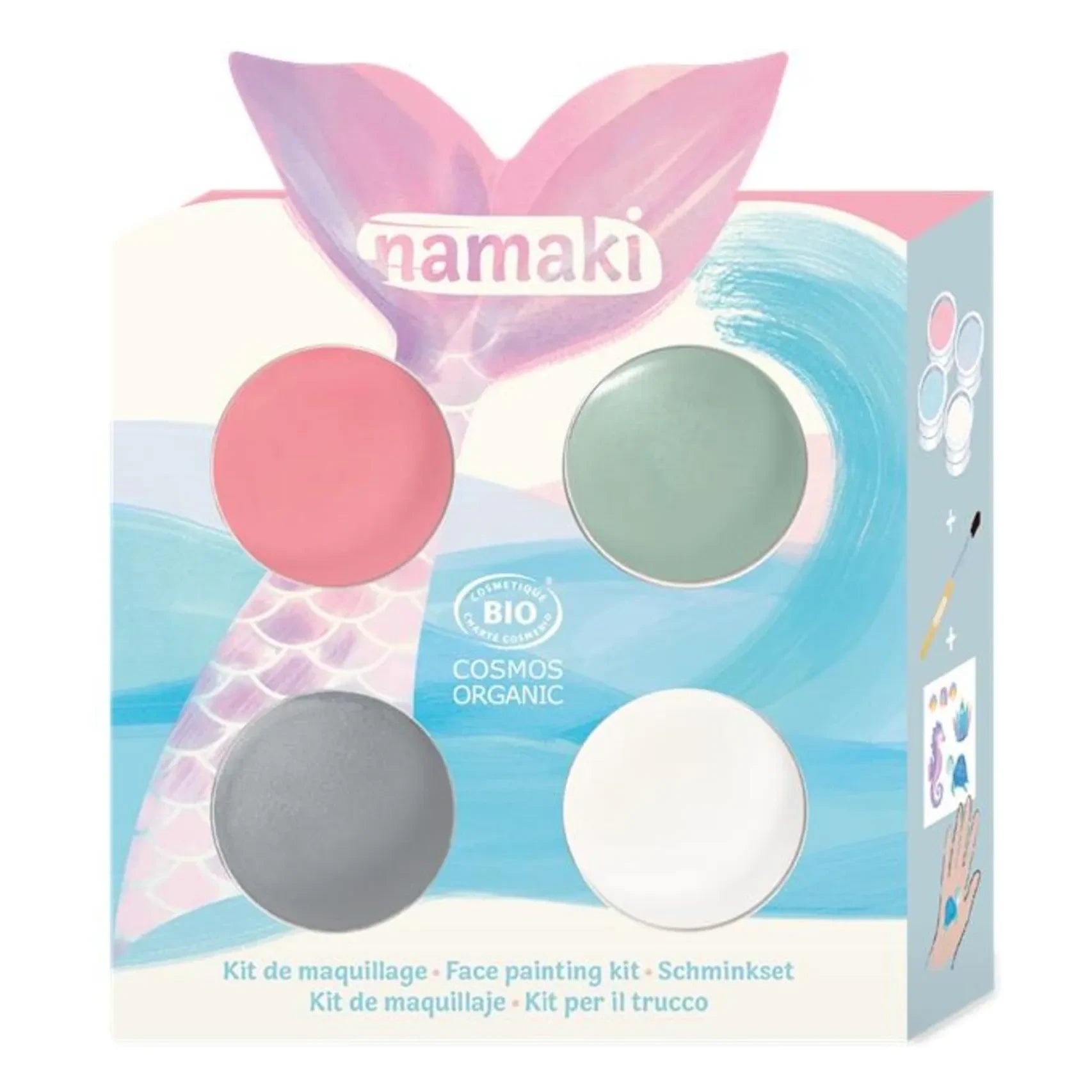 Namaki - Paleta de maquillaje Sirène de 4 tonos | Azul
