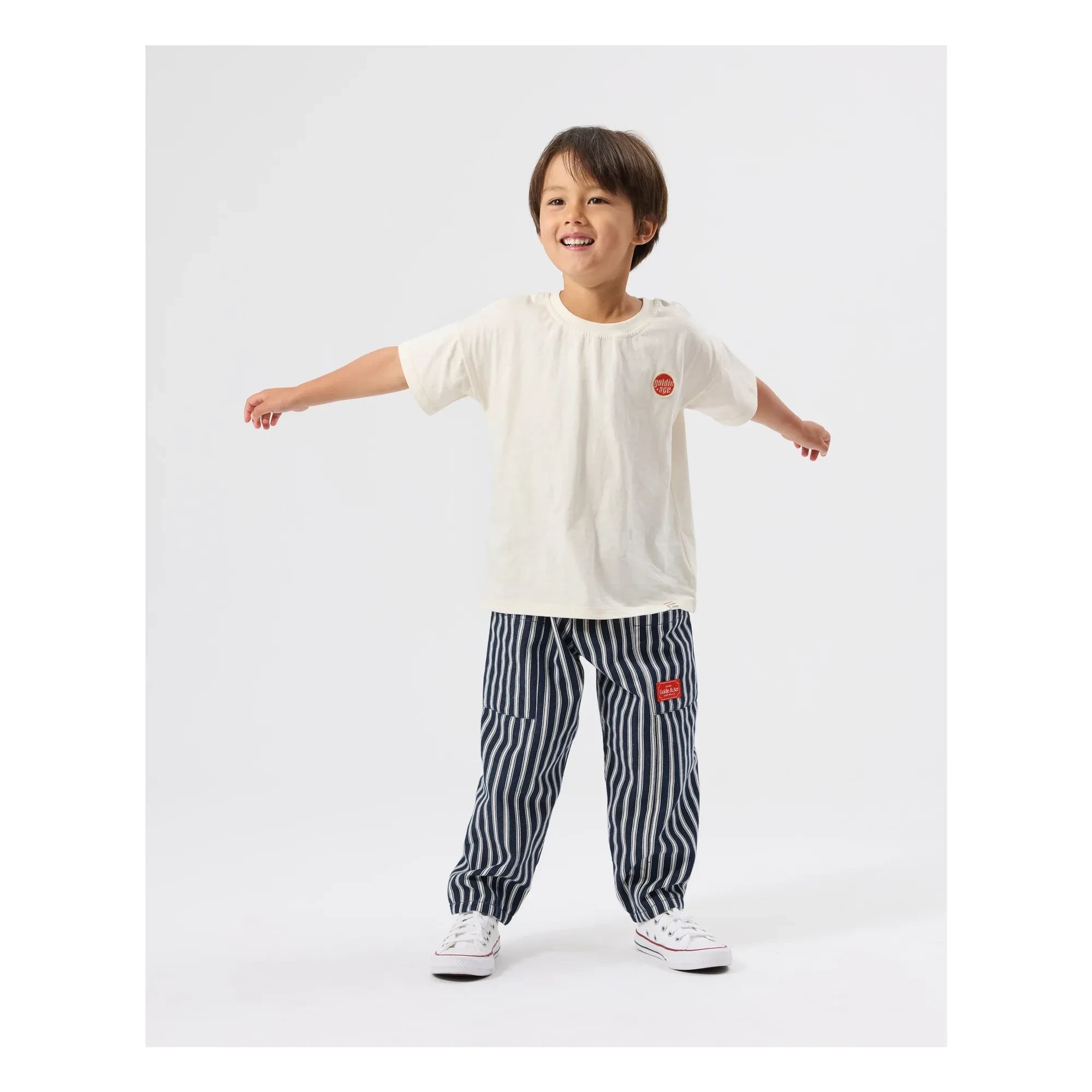 Goldie + Ace - Pantalones a Rayas | Azul Marino