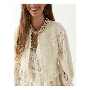 Maison Hotel - Vestido Canterbury Patch Lilibet | Blanco