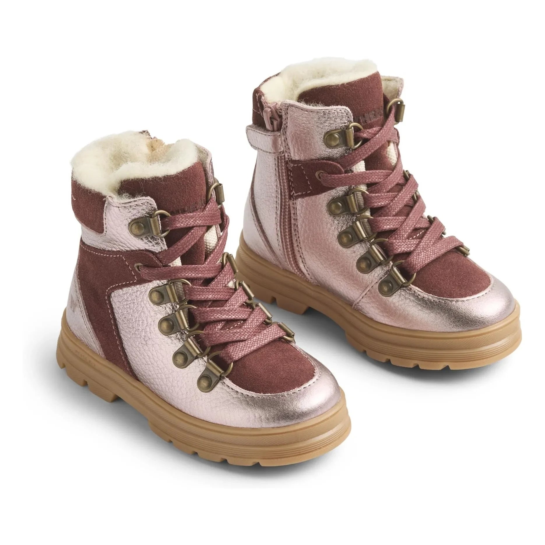 Wheat - Toni Hiker Botines de Piel/Noche | Rosa