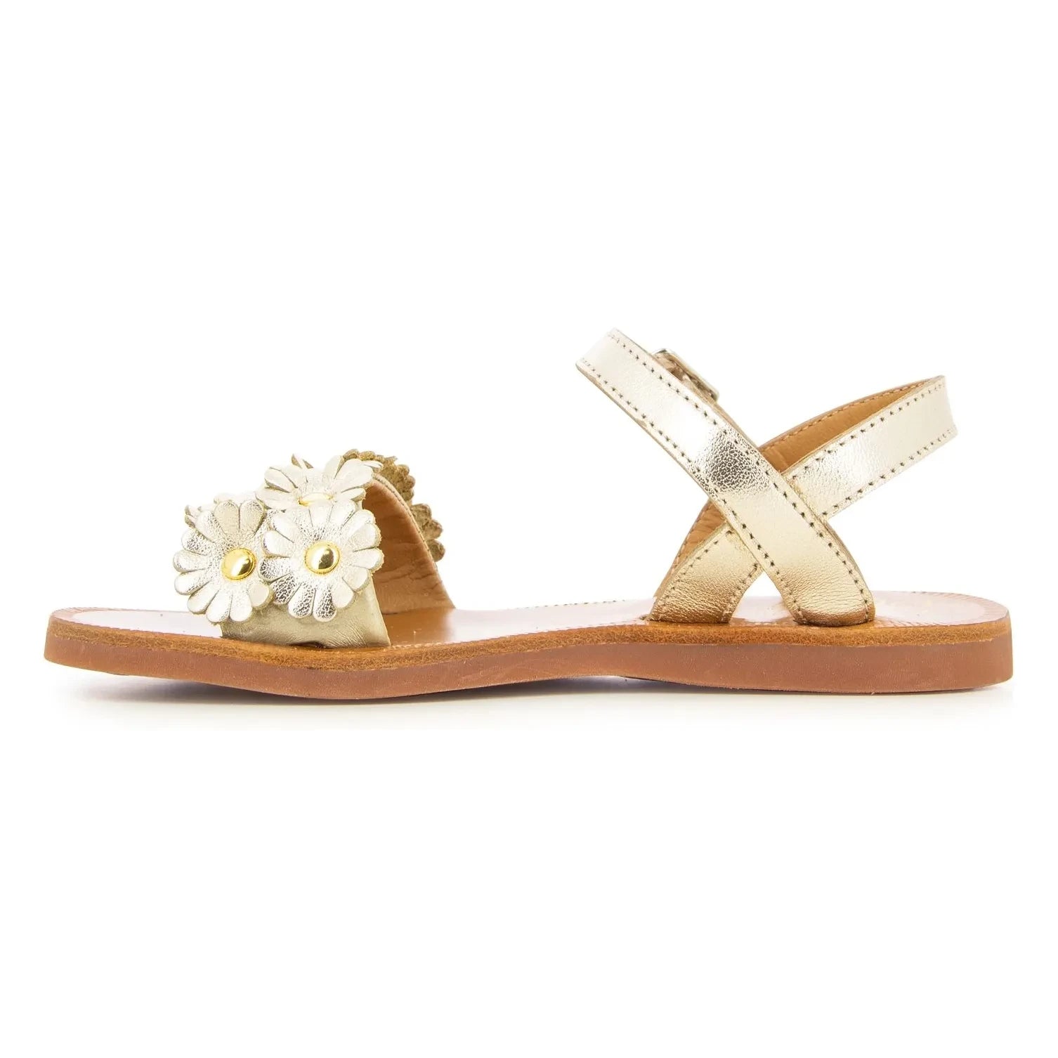 Sandalias Pom d'Api - Plagette Multi Flo | Doradas