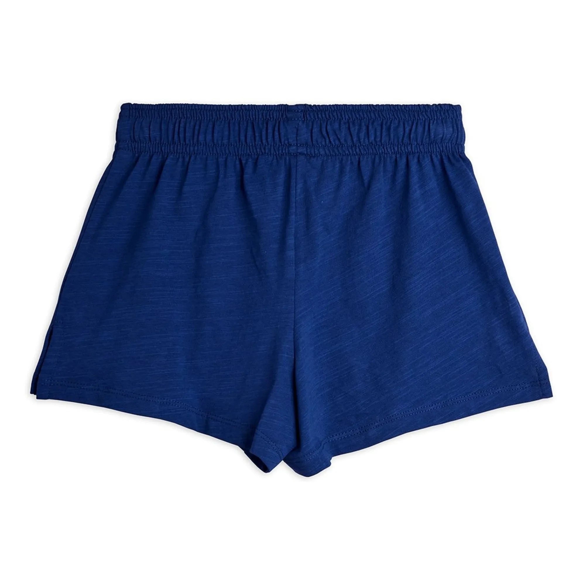 Mini Rodini - Pantalón corto azul de algodón orgánico Planète