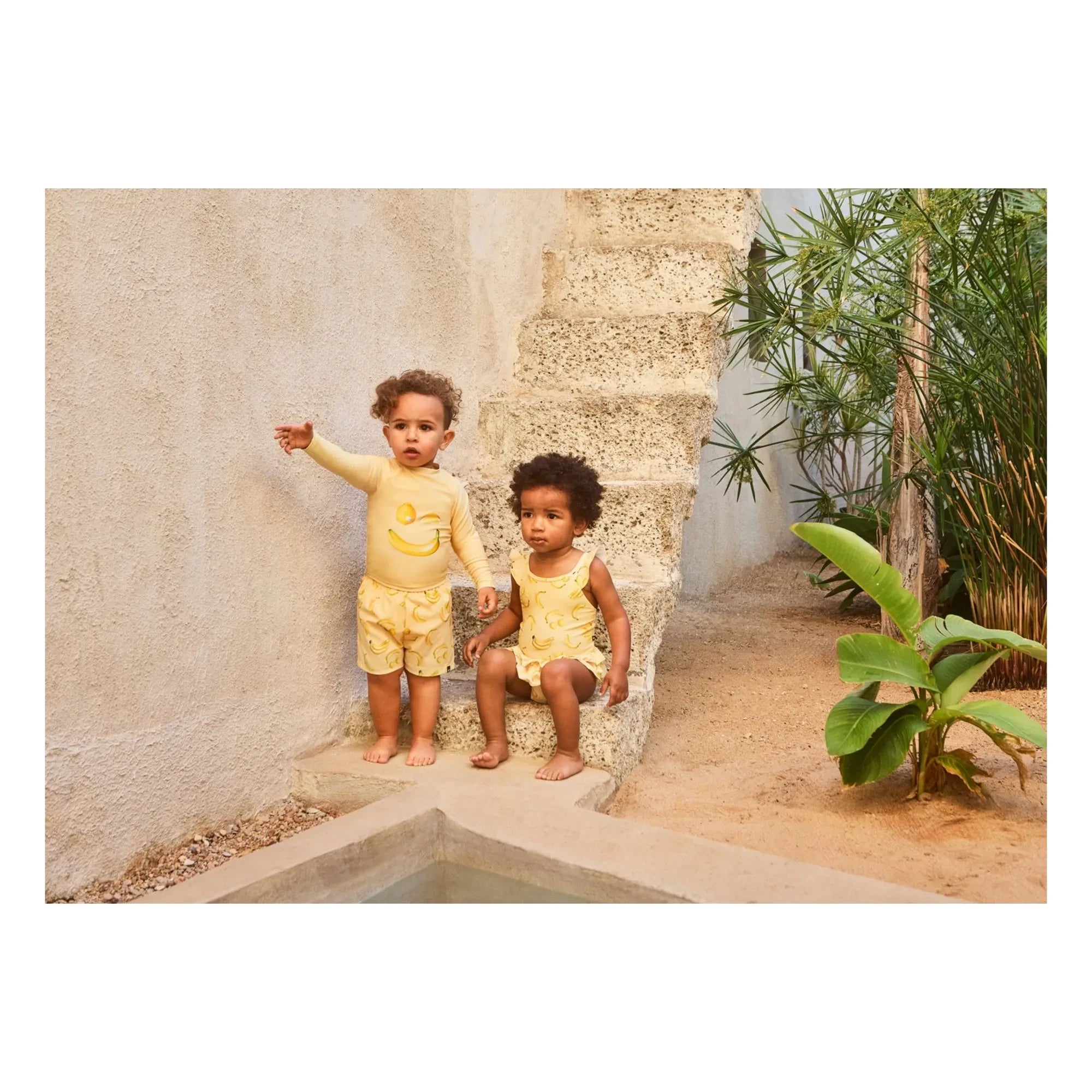 Molo - Bañador Newton Banana de Fibras Recicladas | Amarillo
