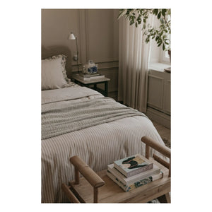 garbo&friends - Juego de cama a rayas | Beige