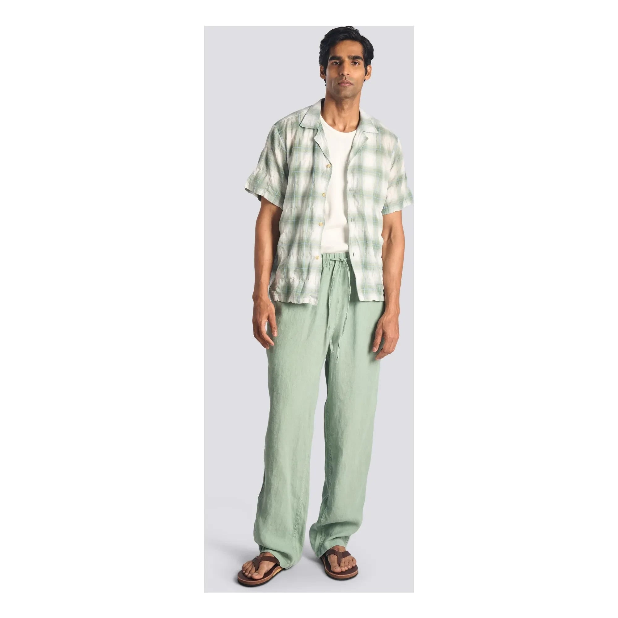 Bather - Camisa Laurel Grid | Verde