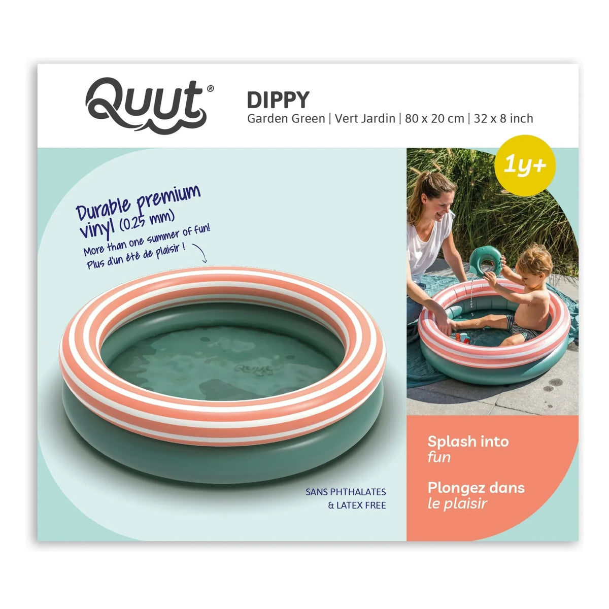 Quut - Piscina inflable Dippy | Verde