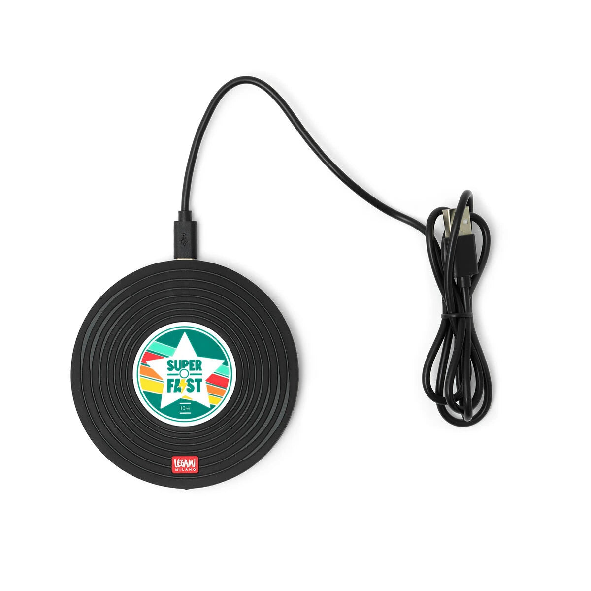 Legami - Cargador Inalámbrico de Vinilo para Teléfonos Inteligentes - Súper Rápido