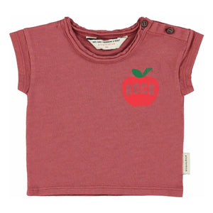 Piupiuchick - Apple Tişört | Toz Pembe