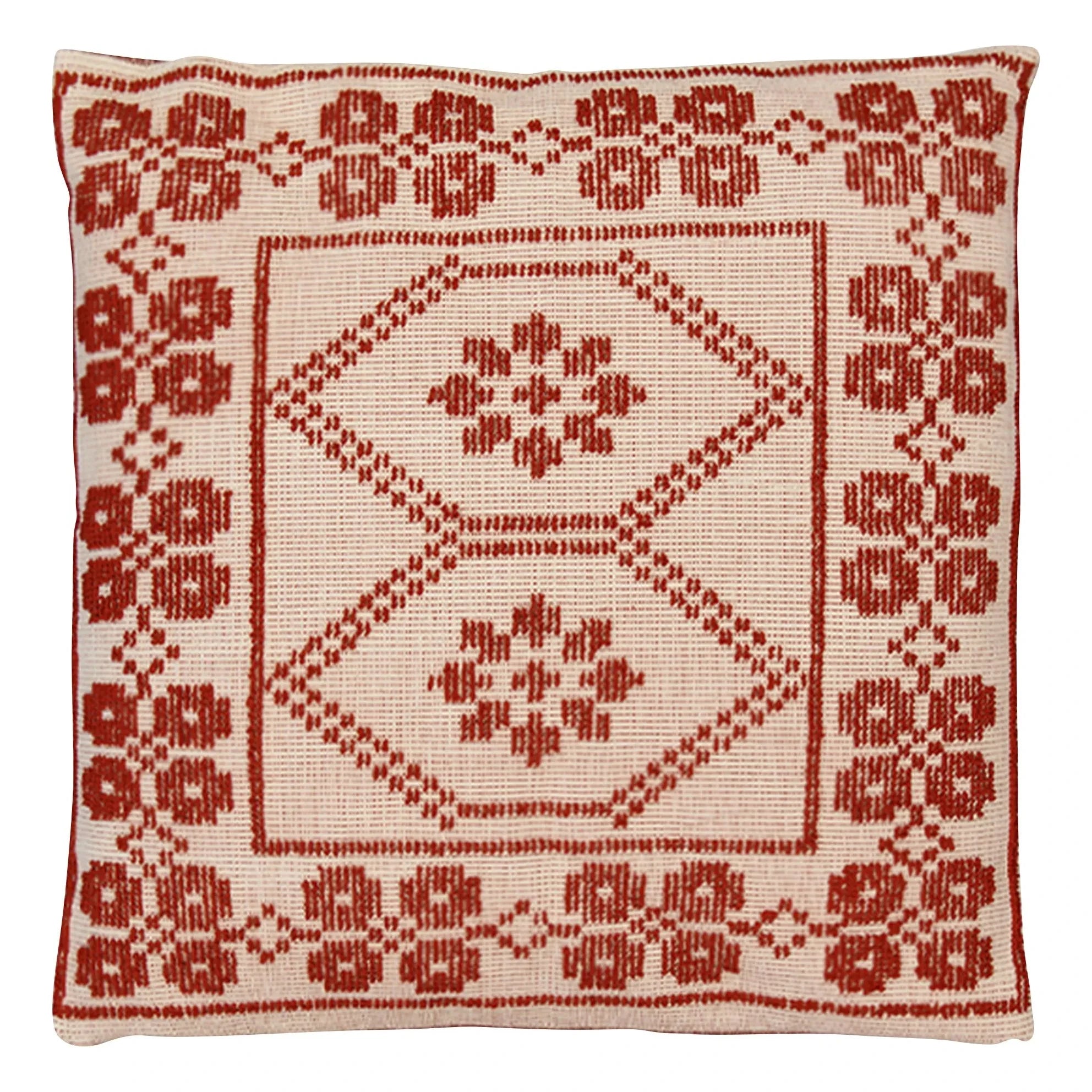 House of Capricorn - Cojín bordado Inês | Rojo ladrillo