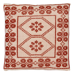 House of Capricorn - Cojín bordado Inês | Rojo ladrillo