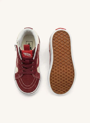 Vans - Zapatillas de caña alta SK8-Hi Reissue Burdeos con cremallera
