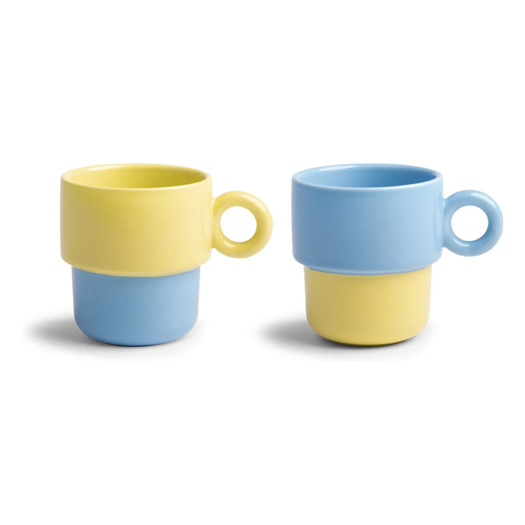 &Klevering - Tazas Chiquito - Set de 2 | Amarillo pálido
