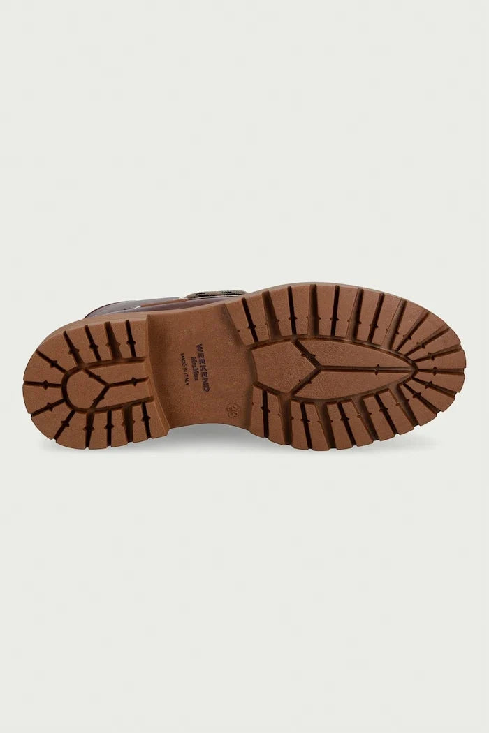 Botín de cuero Weekend Max Mara para mujer