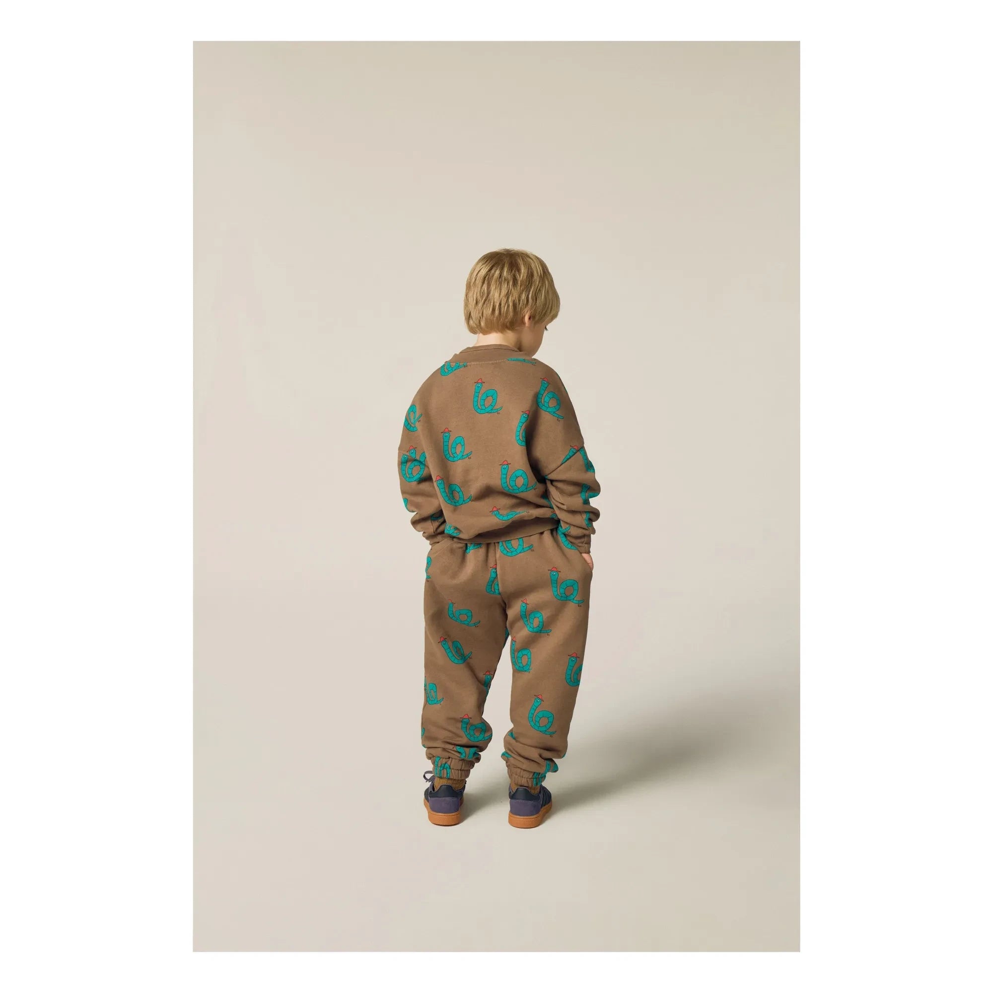 The Campamento - Yılan Desenli Sweatshirt | Kahverengi