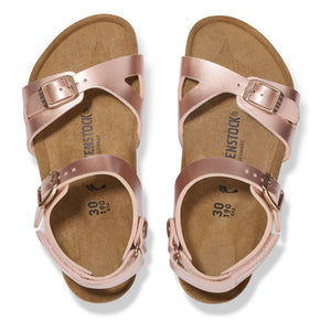 BIRKENSTOCK - Rio AS Kids Birko-Flor Kız Sandaletleri | Şampanya Rosé