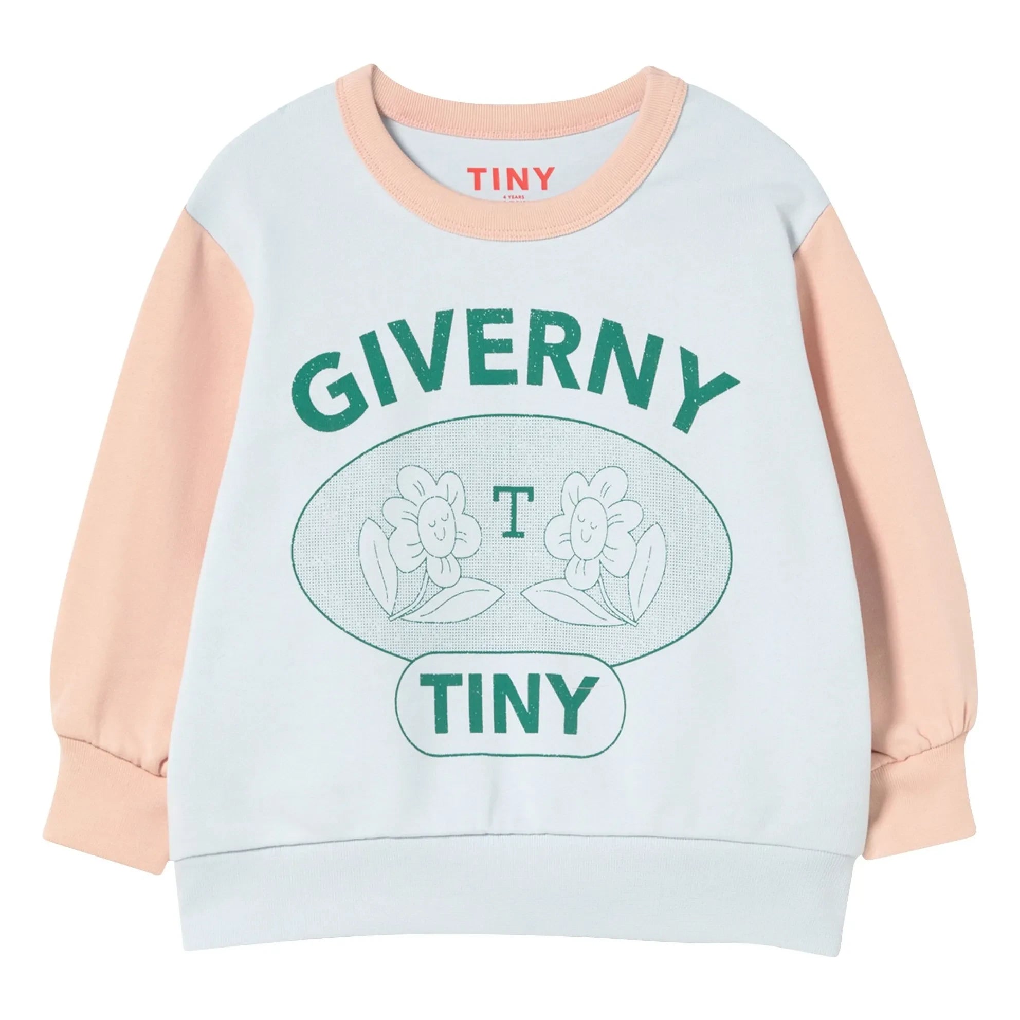 Tinycottons - Sudadera Giverny The Place To Be Algodón orgánico | Azul claro