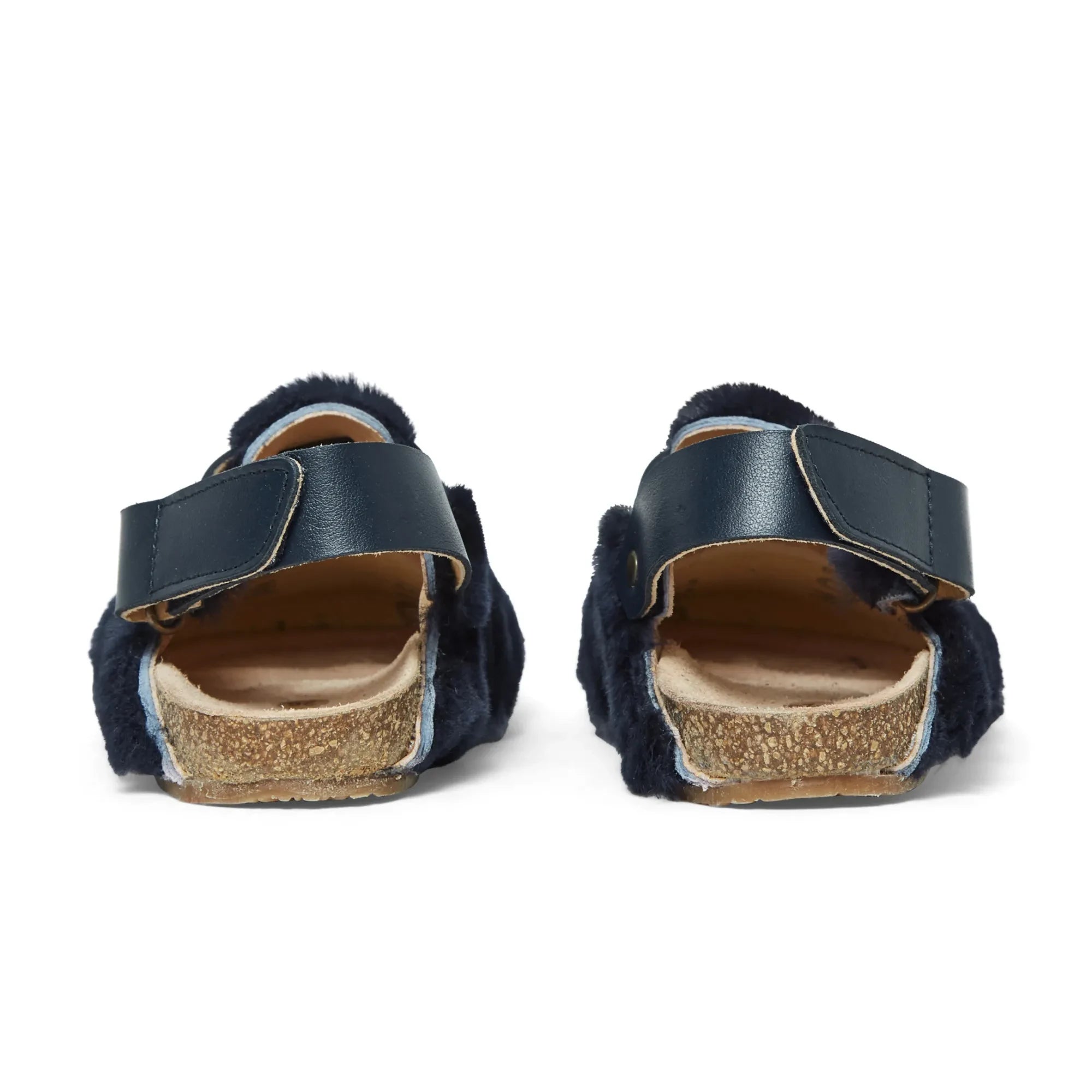 Pèpè - Pantuflas de piel sintética | Azul marino