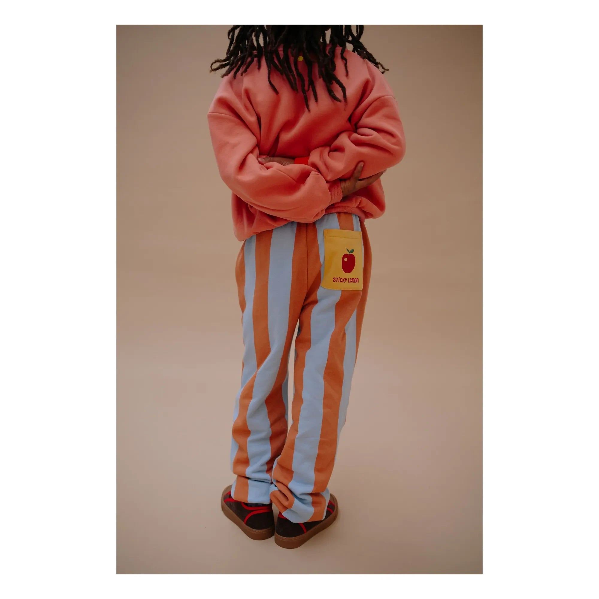 Sticky Lemon - Çizgili Limon Jogger | Turuncu