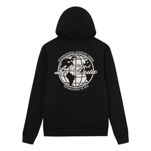 Les Deux - Ben Globe Sudadera con Capucha de Algodón Orgánico | Negro Oscuro