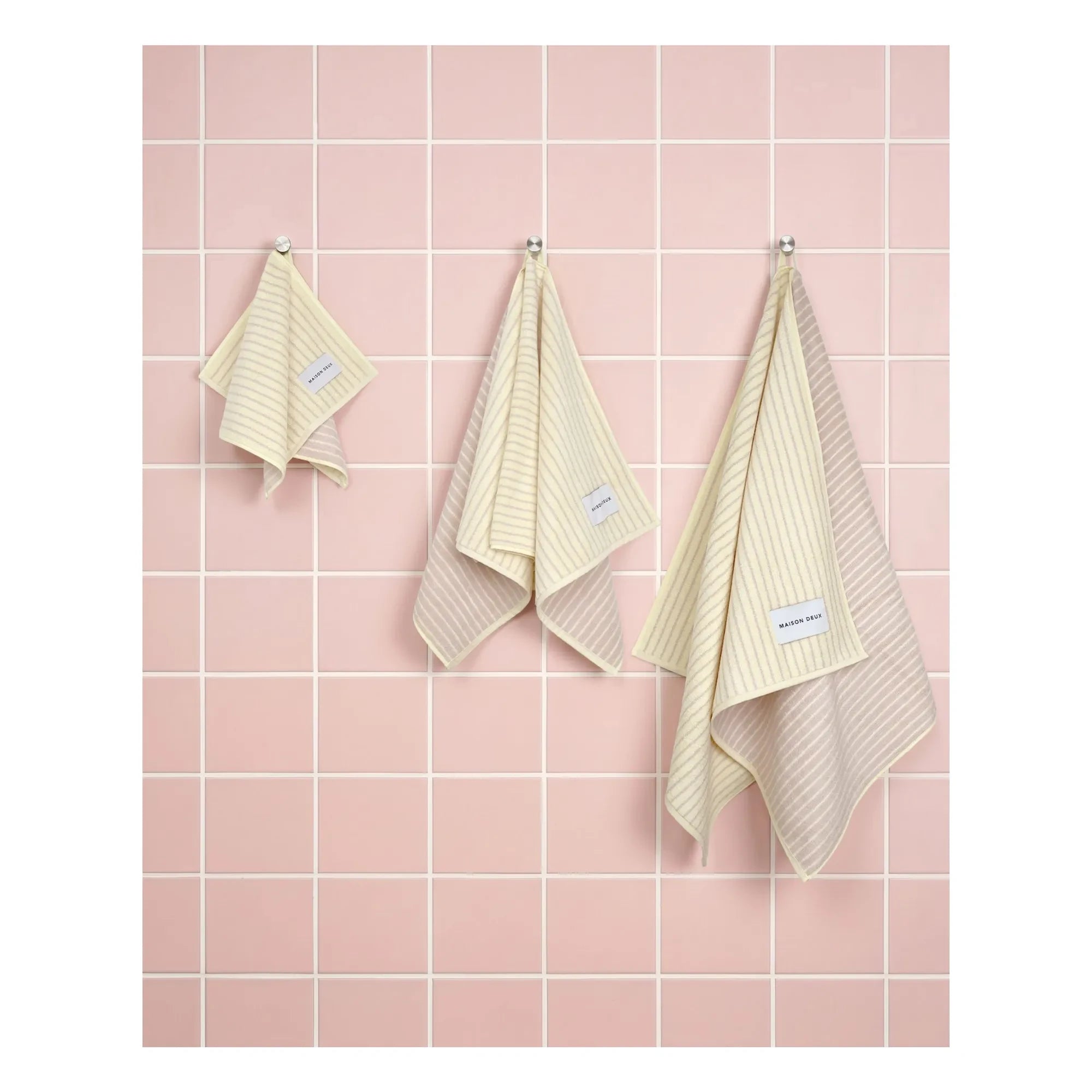 Maison Deux - Çizgili plaj havlusu | Sarı