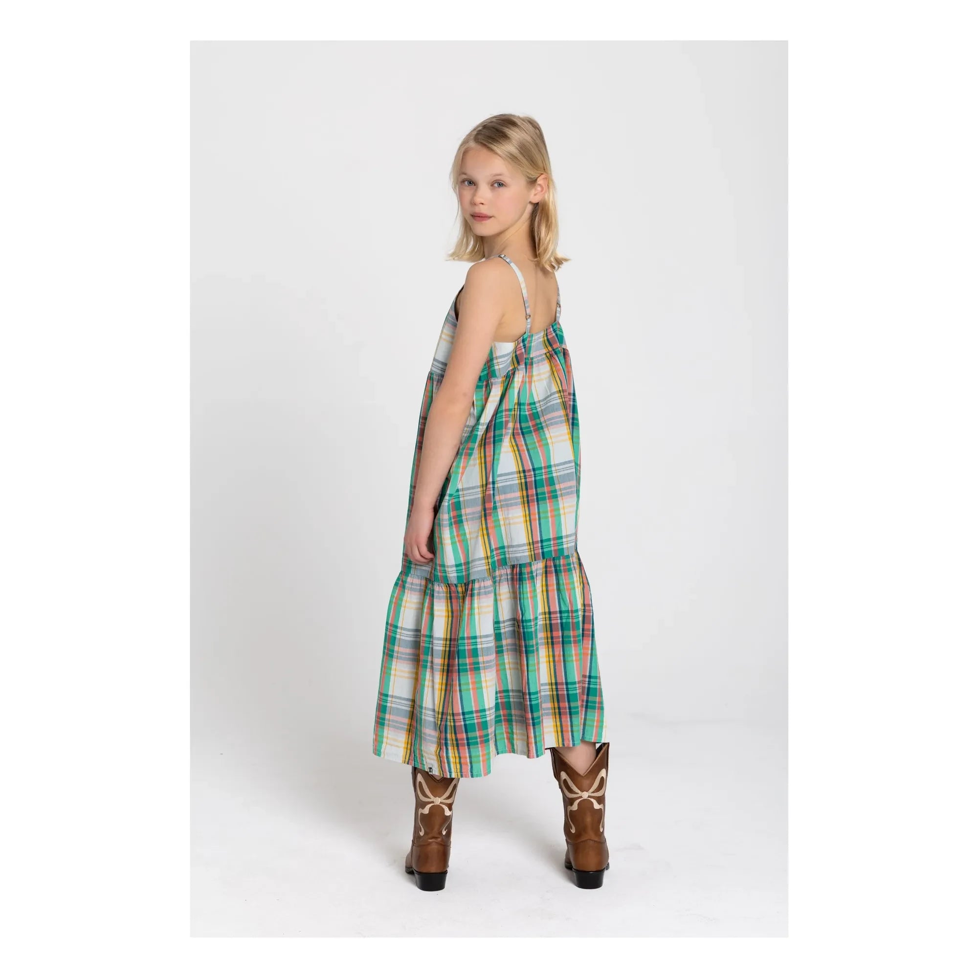 Hundred Pieces - Vestido Sanda a Cuadros | Melocotón