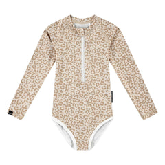Beach & Bandits - Bañador con protección UV Smiley de fibras recicladas | Beige