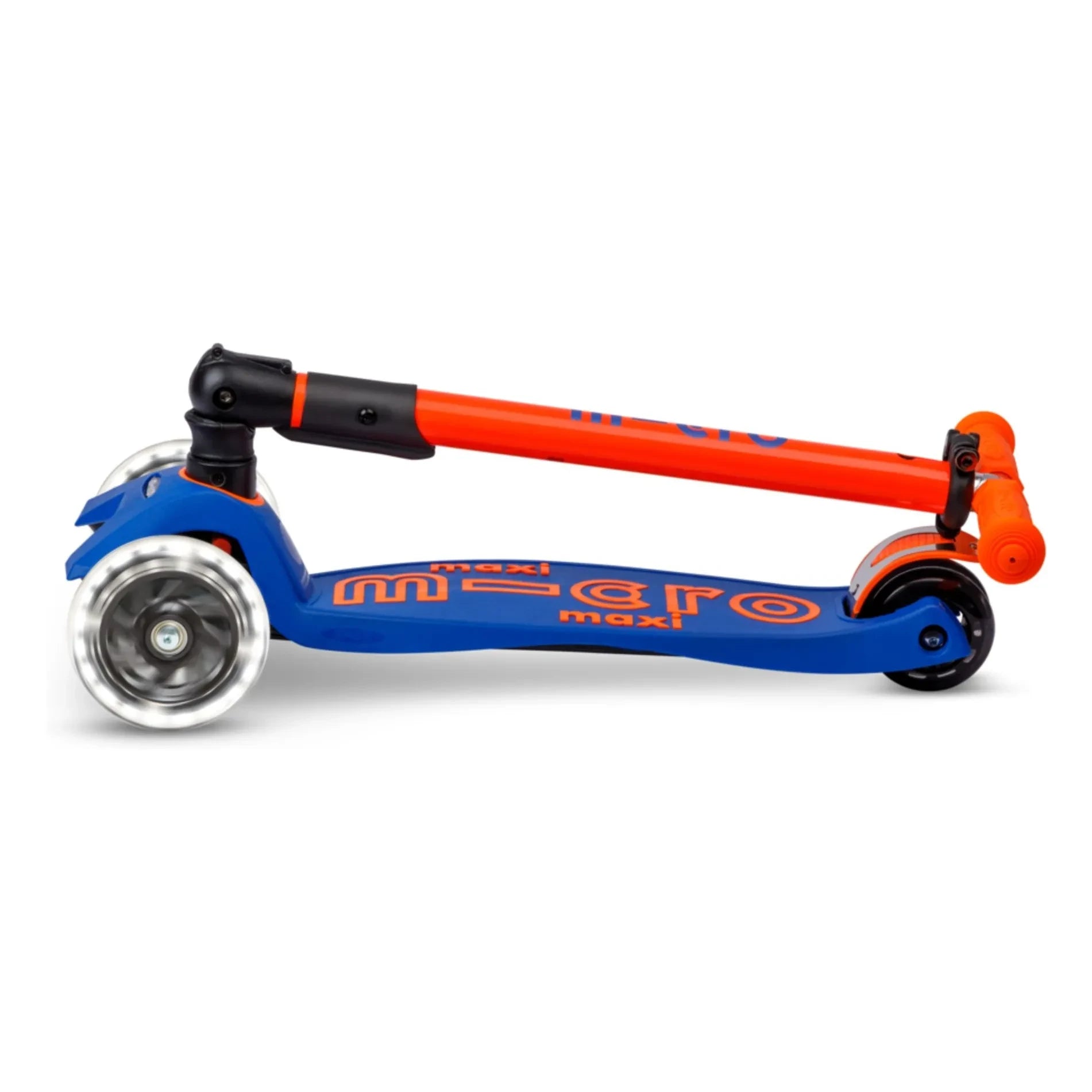 Patinete Micro - Maxi Plegable Neón LED | Naranja
