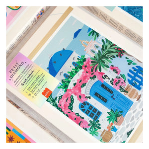 La Petite Épicerie - Kit de pintura de diamantes - Isla Griega