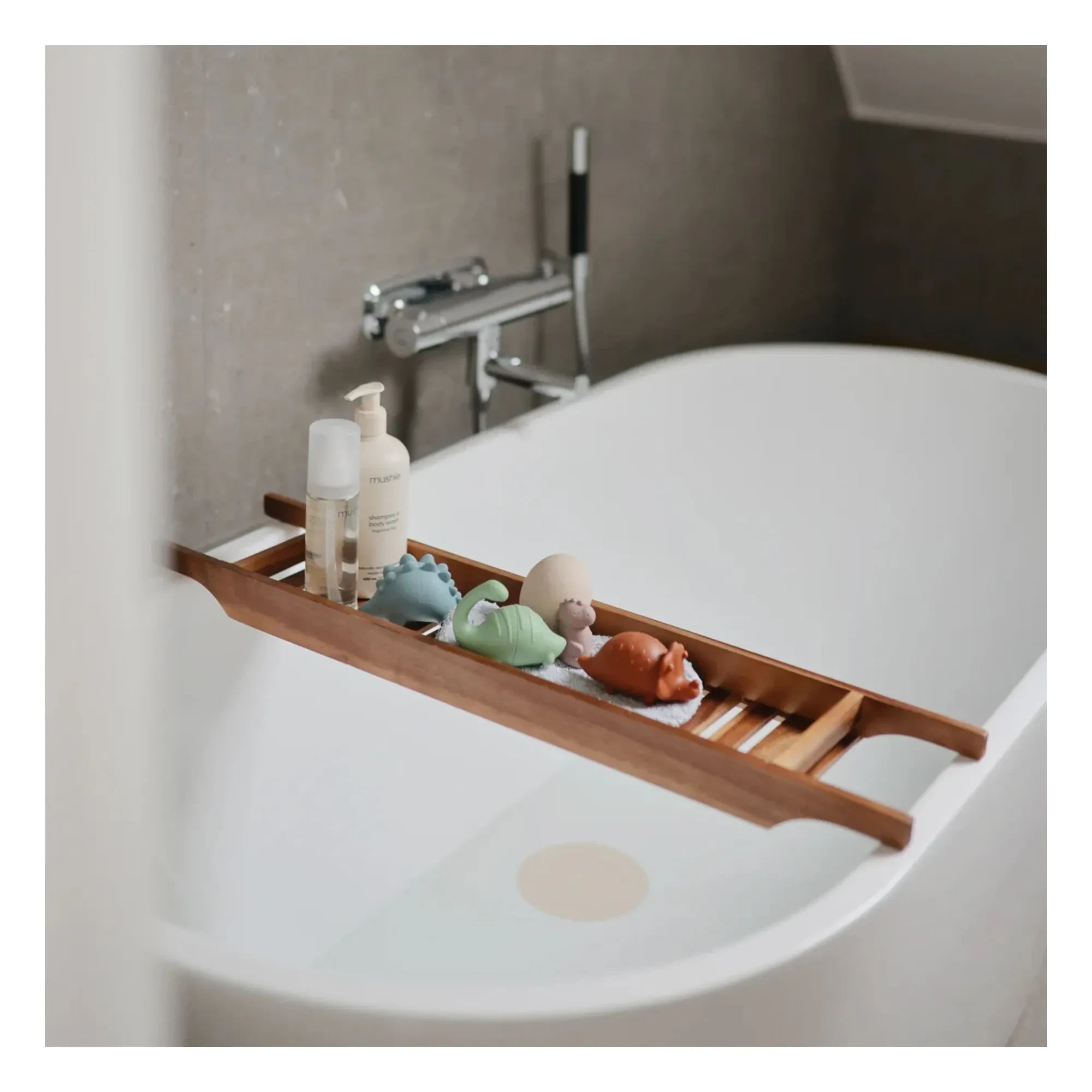 Mushie - Juguetes de baño Dinosaurios 4 unidades