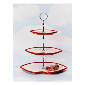 Serax - Soporte para tartas de 3 pisos, Wouters & Hendrix | Rojo