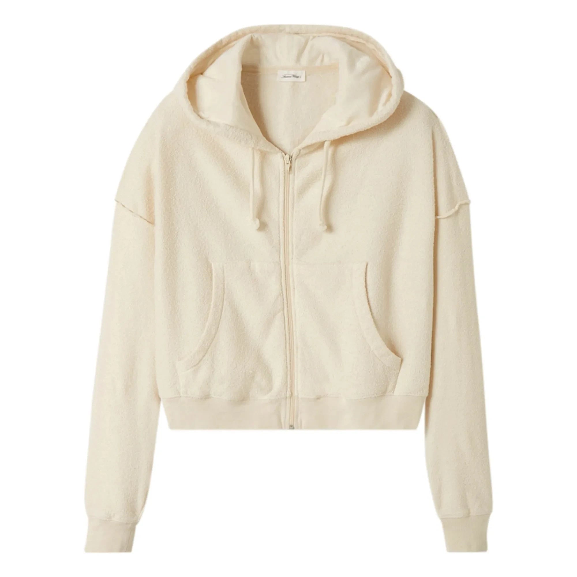 American Vintage - Sudadera con cremallera de algodón orgánico Bobypark | Crudo