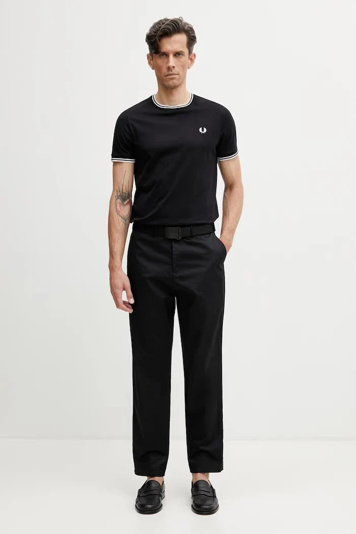 Camiseta de algodón para hombre Fred Perry