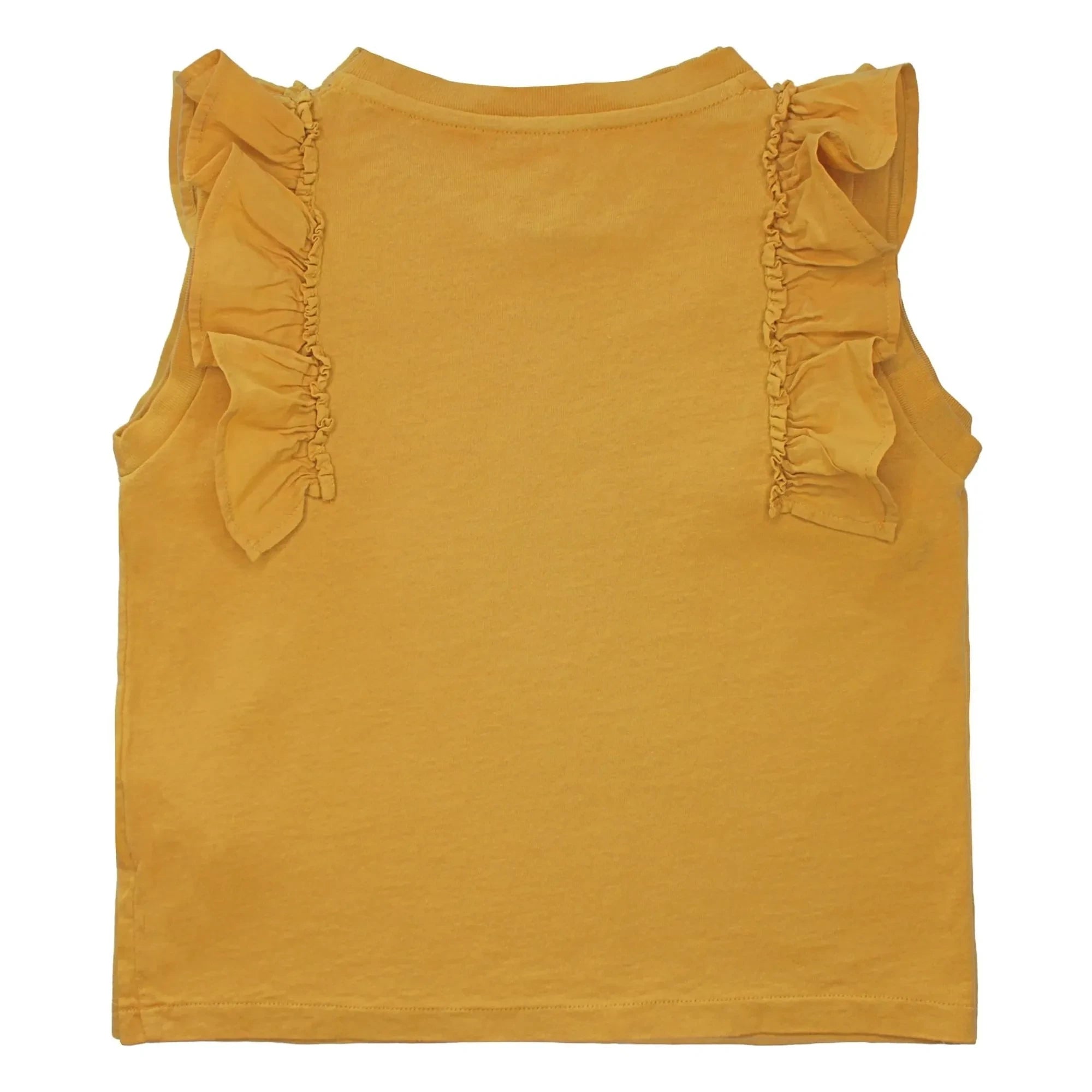 Babe & Tess - Camiseta Antonella con Volantes | Ocre