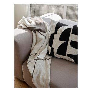 Broste Copenhagen - Manta Maren de algodón | Marrón glaseado