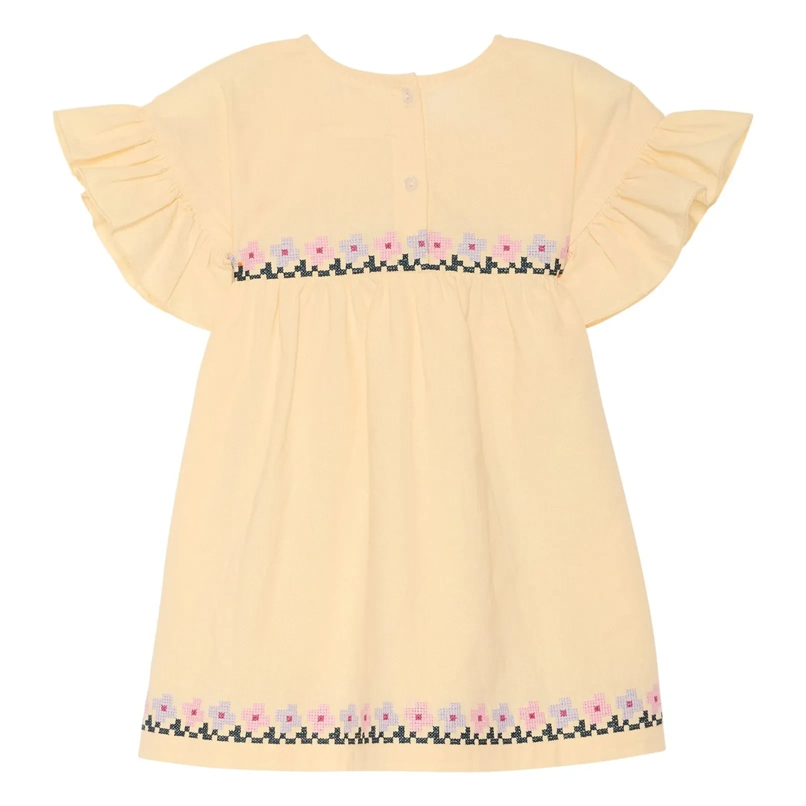 SISSEL EDELBO - Vestido de algodón orgánico Ohio - Colección infantil | Amarillo claro