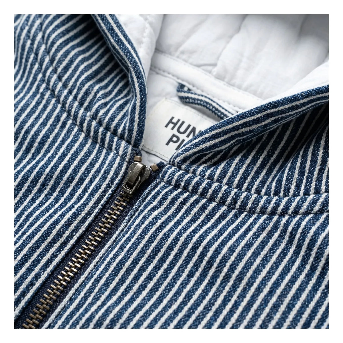 Hundred Pieces - Wyatt Denim Chaqueta de rayas | Índigo azul