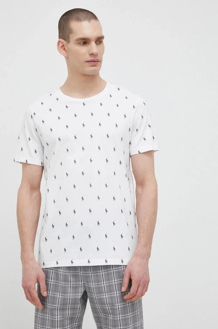 Top de pijama de algodón de manga corta Polo Ralph Lauren