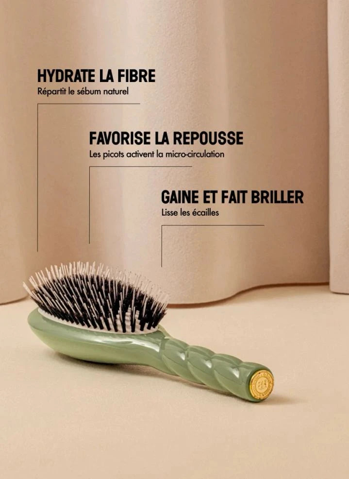 La Bonne Brosse - El Esencial Cepillo para el Cabello No. 02 - Cuidado y Desenredo | Verde Almendra