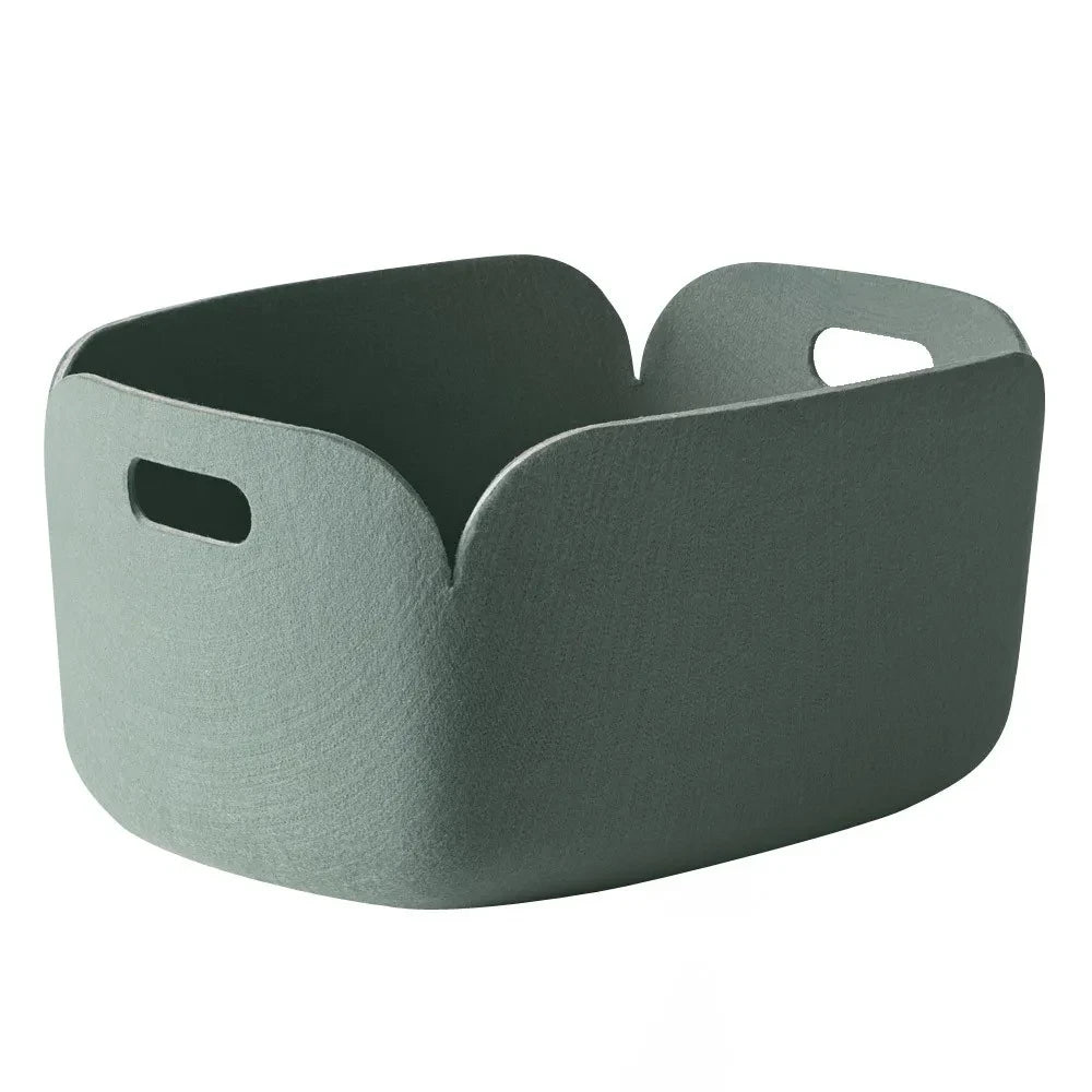 Muuto - Cesto de almacenaje Restore - Azul petróleo