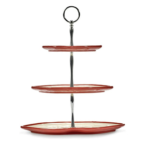 Serax - Soporte para tartas de 3 pisos, Wouters & Hendrix | Rojo