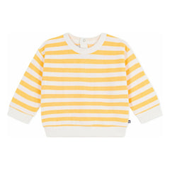 Petit Bateau - Sudadera de felpa a rayas | Amarillo