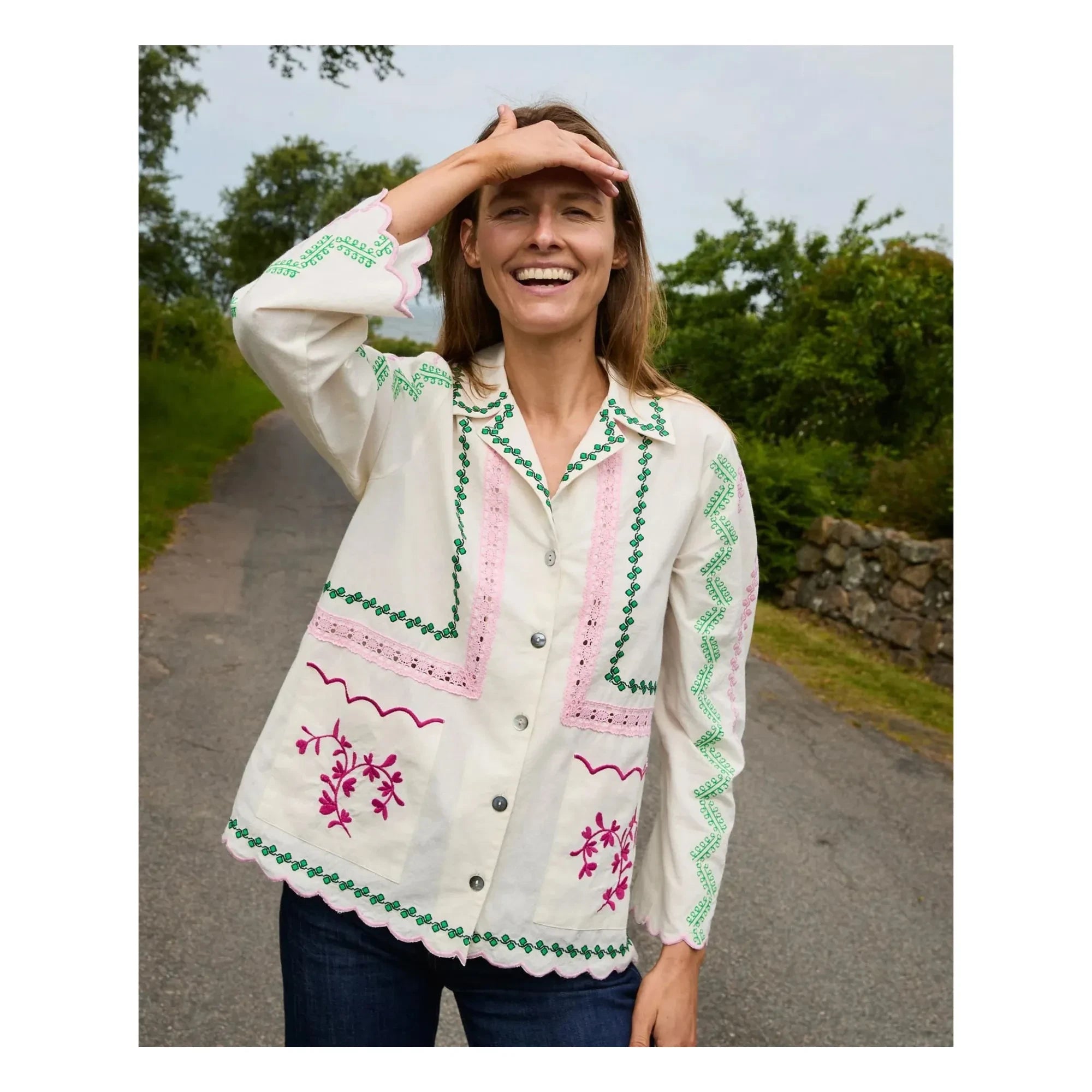 SISSEL EDELBO - Jia camisa de algodón orgánico | Crema