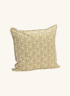 Madam Stoltz - Funda de almohada de algodón con estampado | Caramelo