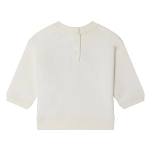 Bonpoint - Sudadera Gena Guinda de Algodón Orgánico Bebé | Crudo