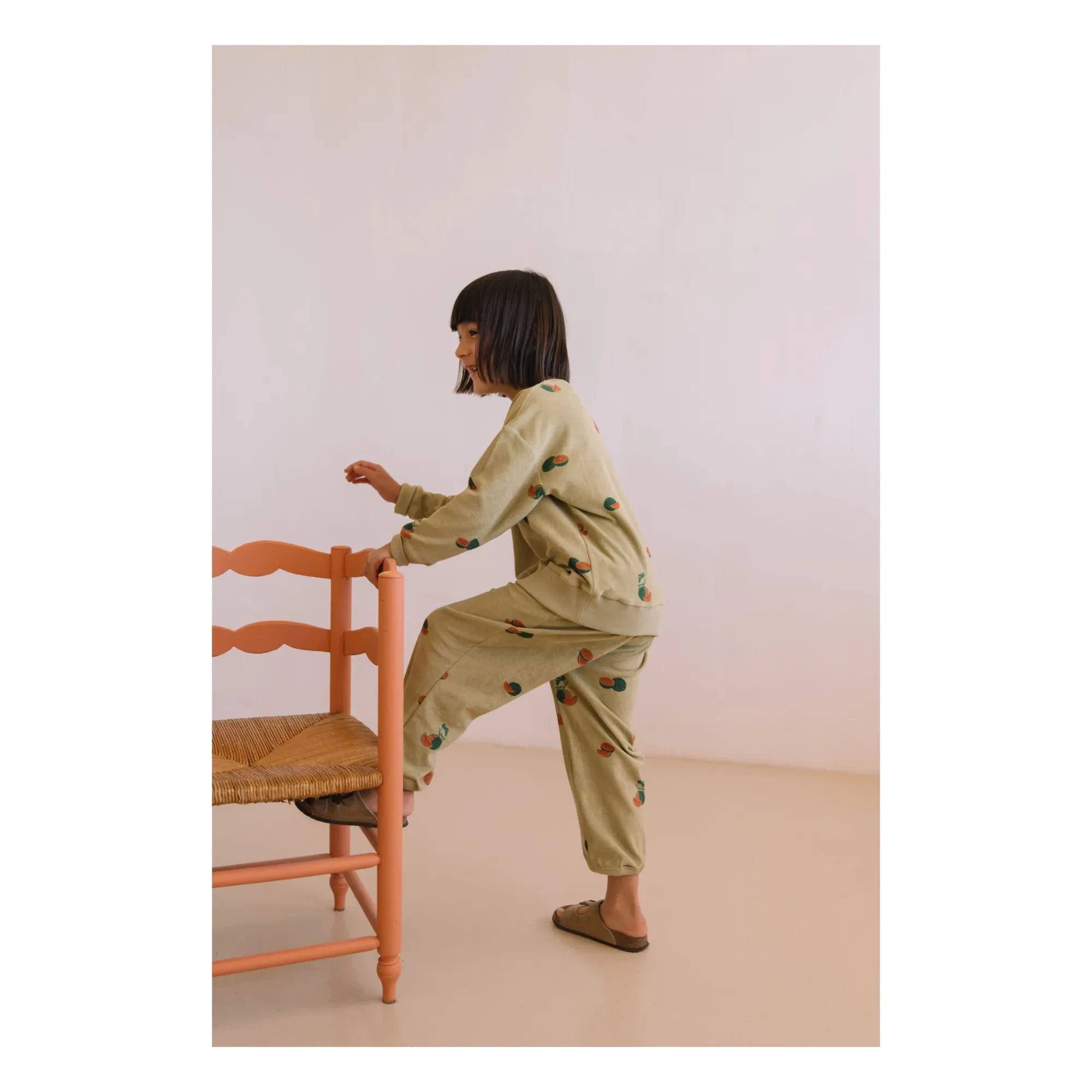 Studio Bohème - Pantalones de toalla de algodón orgánico Porgy Watermelon | Caqui