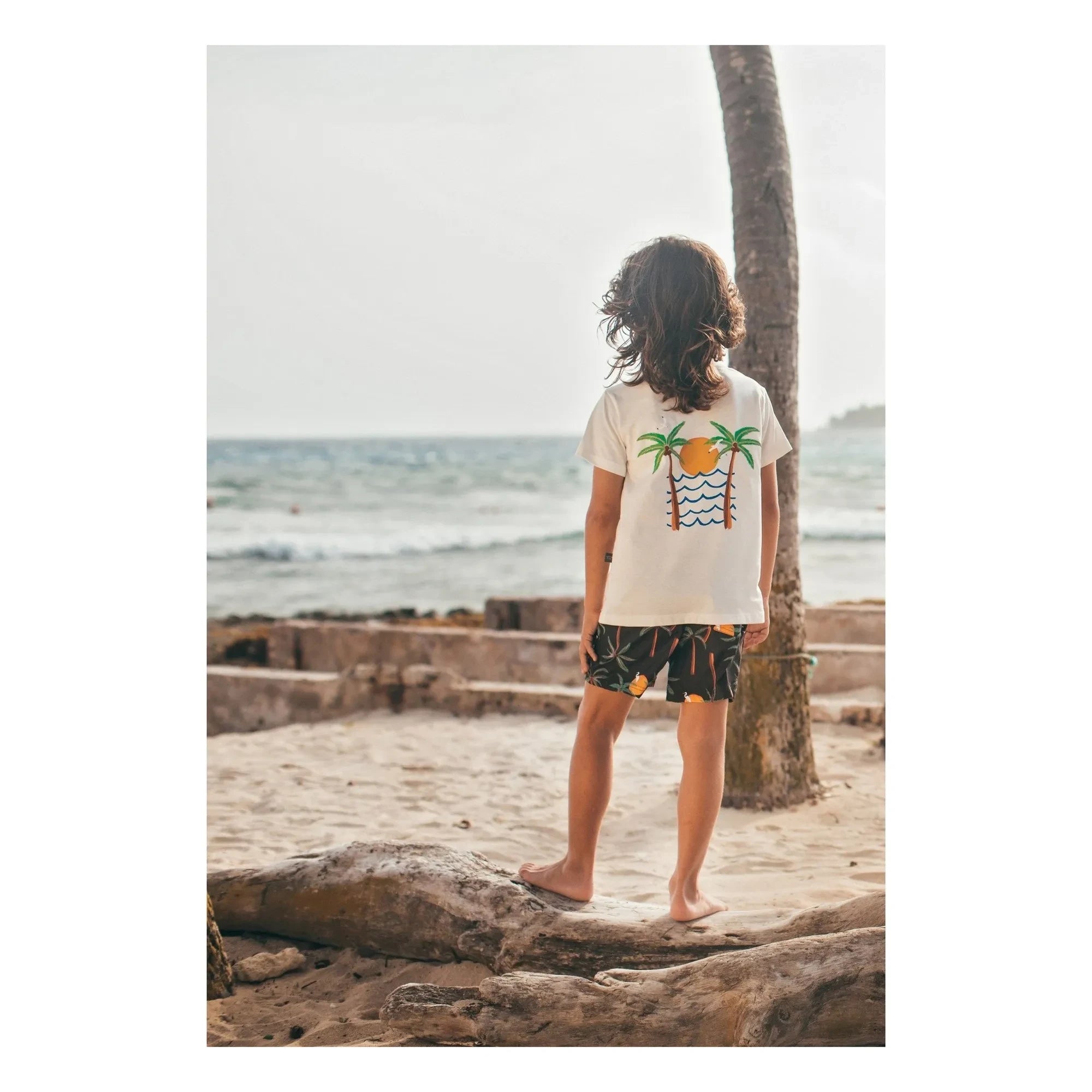 Camiseta estampada Pepita & Me - Isla Bonita | Blanca