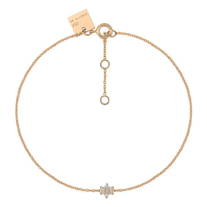 Ginette NY - Pulsera Mini Diamond Star | Oro rosa