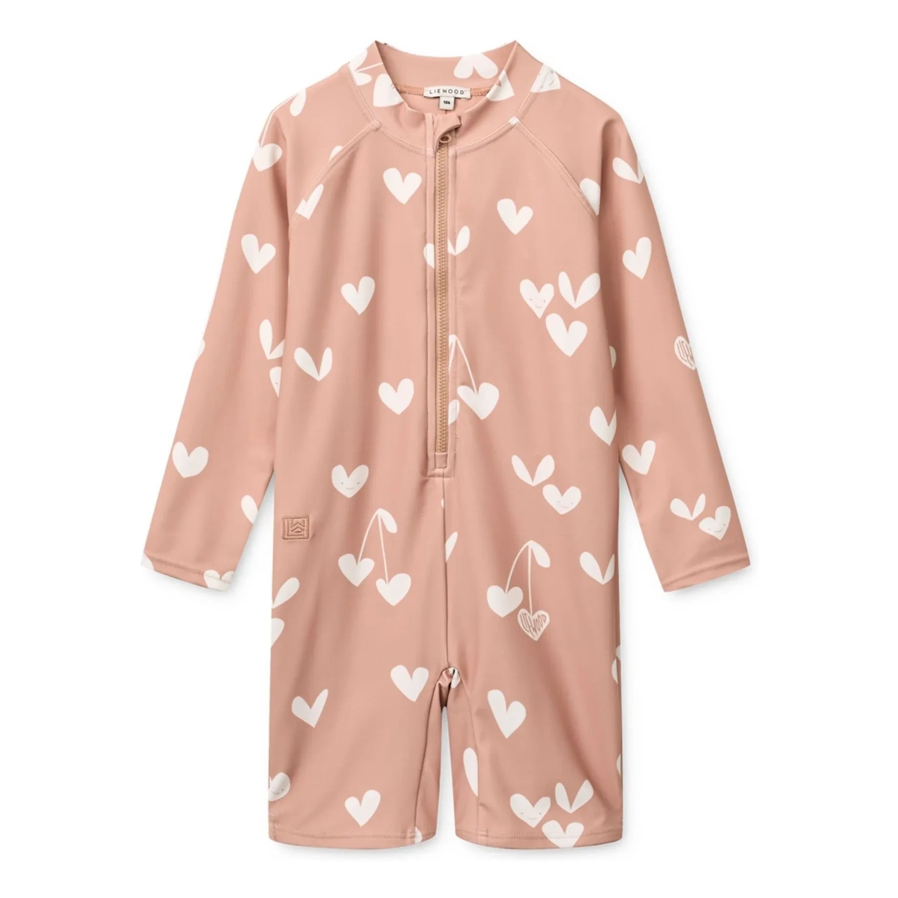Liewood - Bañador con Protección UV de Fibra Reciclada Max Hearts | Rosa